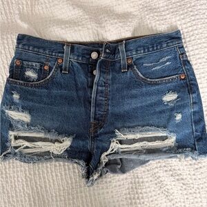 Distressed Denim Women Shorts